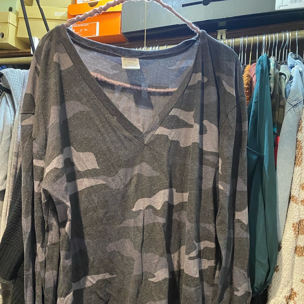Victoria’s Secret camo long sleeve shirt